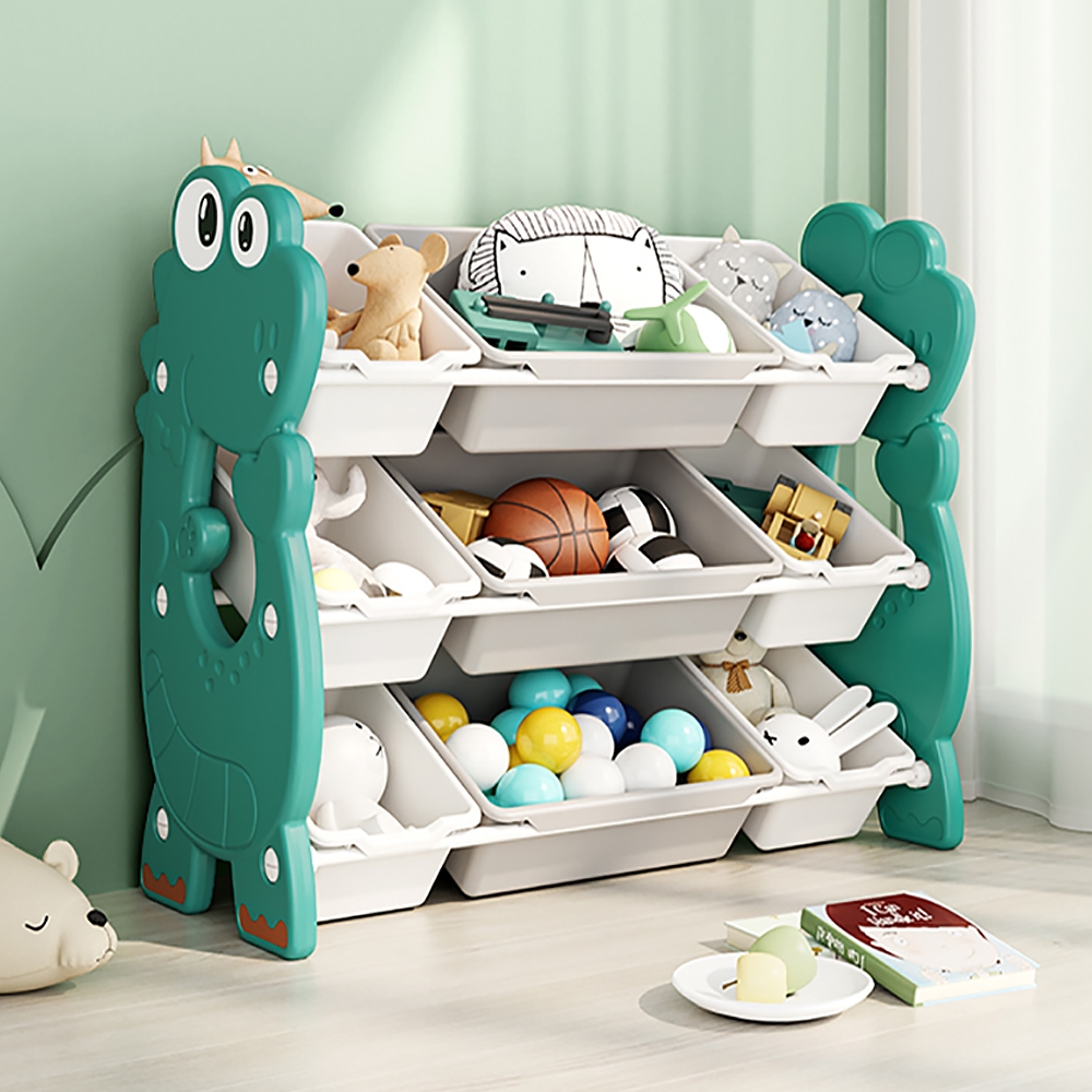 

Cute Dinosaurs Kids' Storage Basket-Green
