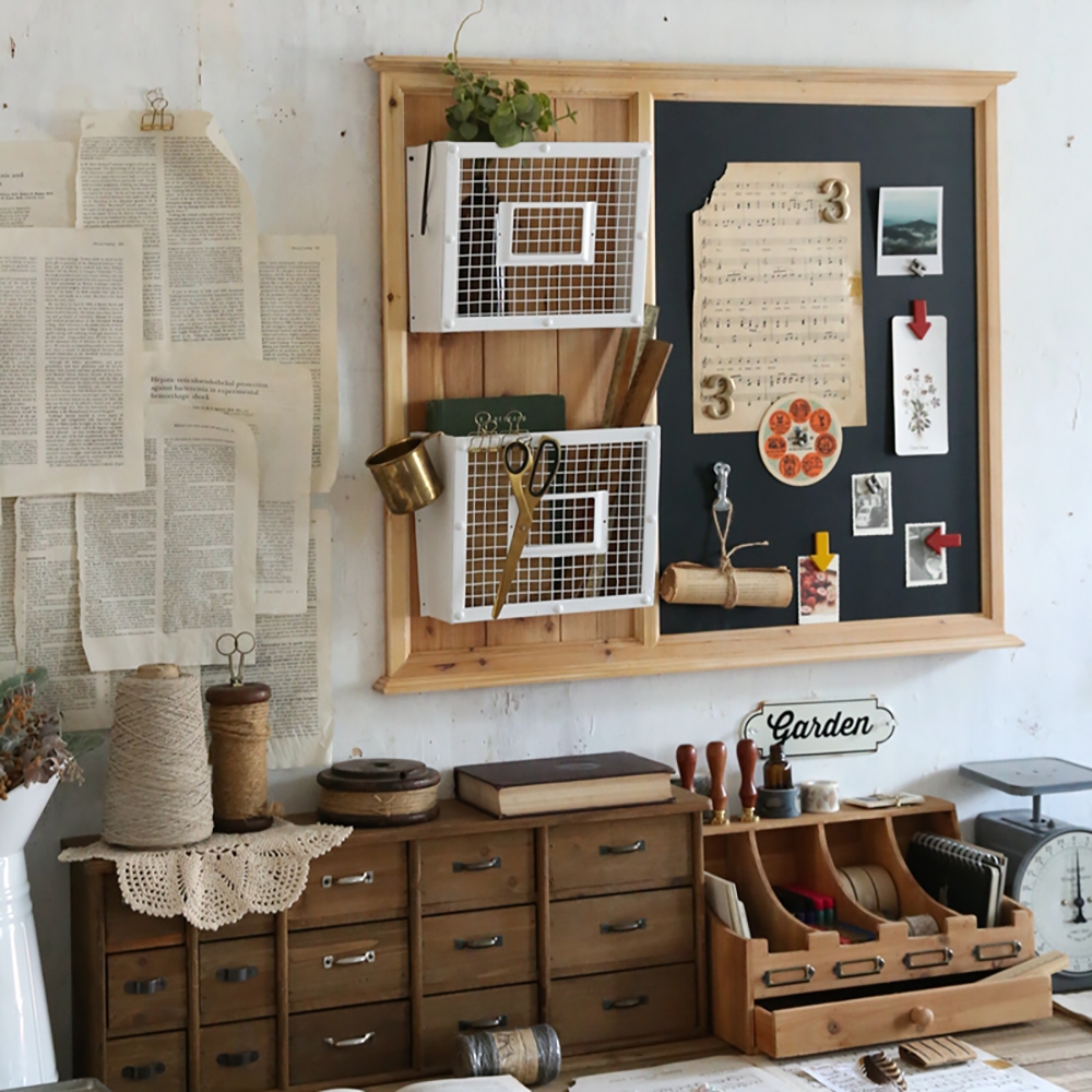 Rustic Wall Organizer Memo Board with BoardHomary