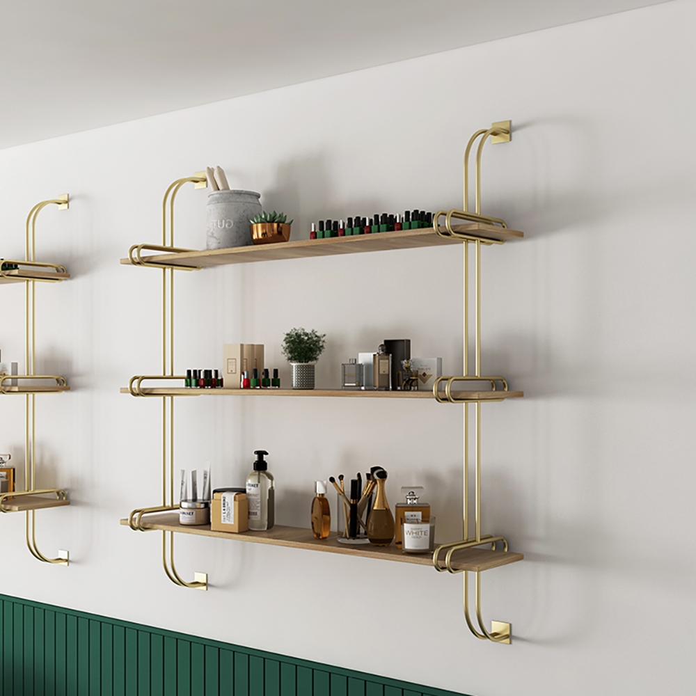 3-Tier Luxury Floating Shelves Wooden Wall Shelf
