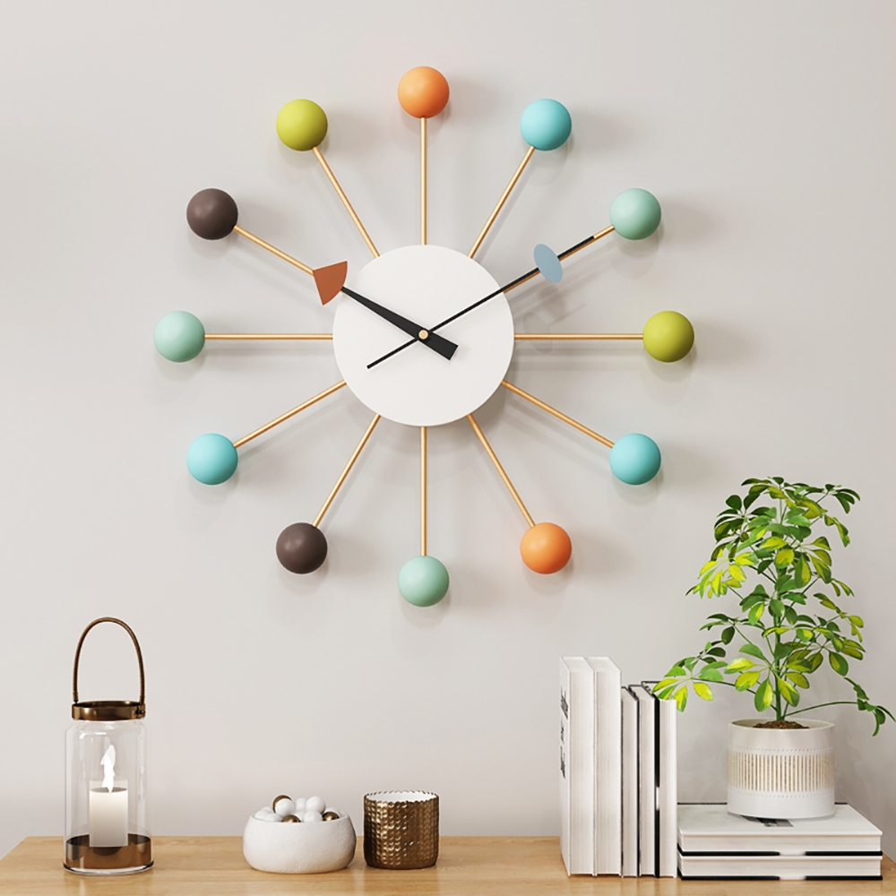 

19.7" Decorative Creative Balls Wall Clock Home Decor