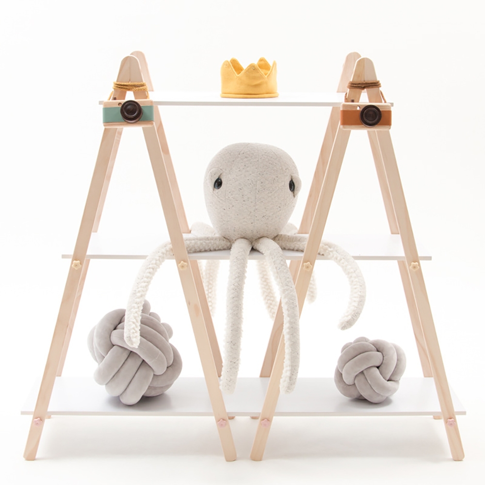 

Modern 3-Tier Kids' Bookshelf Standing Display Storage Shelves