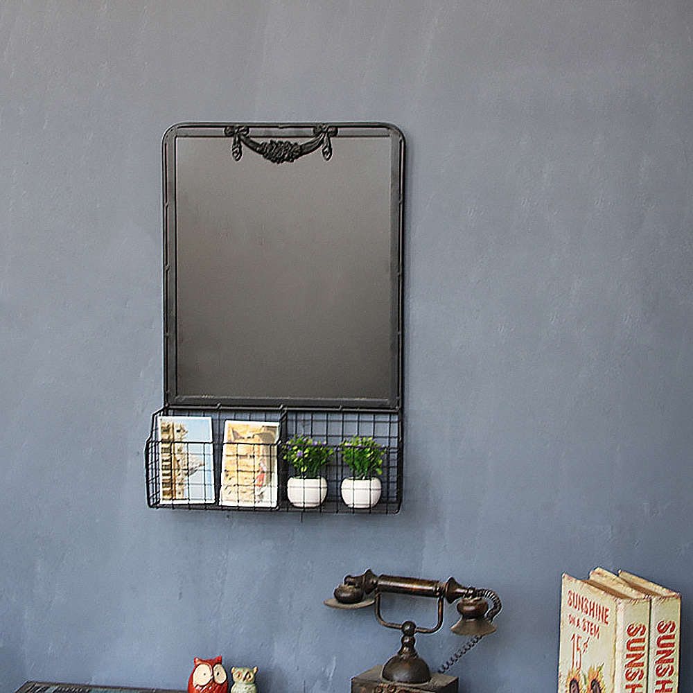 Rustic Memo Board With Storage Basket