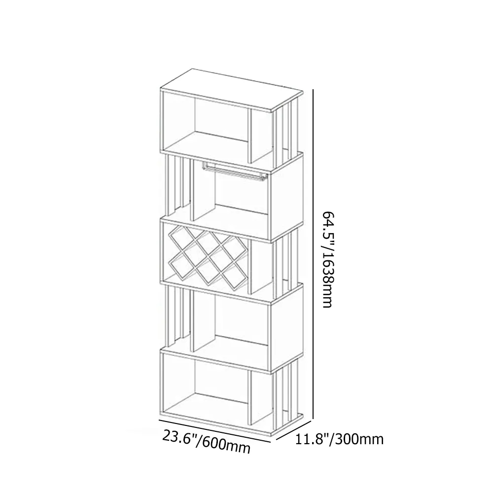 Farmhouse Wine Wine Rack Unit for Home BarHomary