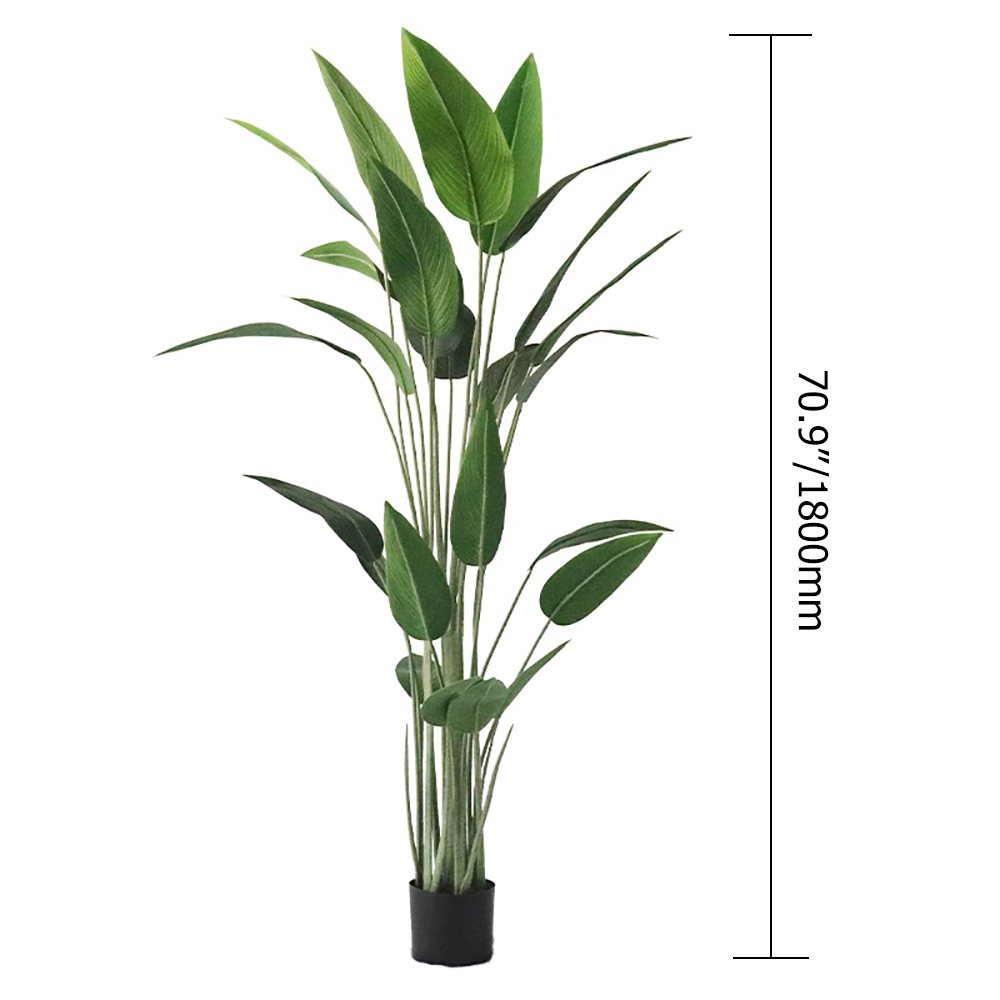 70.9"Artificial Canna Tree 1 Piece Faux Indoor Plant