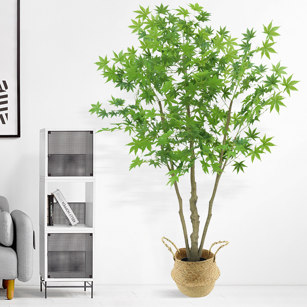 

70.9" Artificial Green Maple Tree 1 Piece Faux Indoor Plants