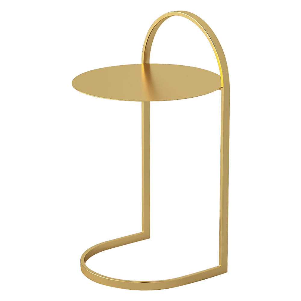 Modern End Table Gold Metal Side Table