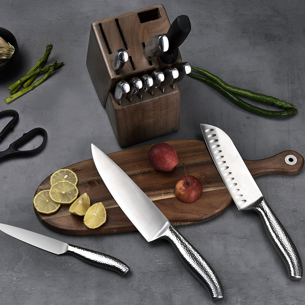 14 Pieces Stainless Steel Knife Block Set 