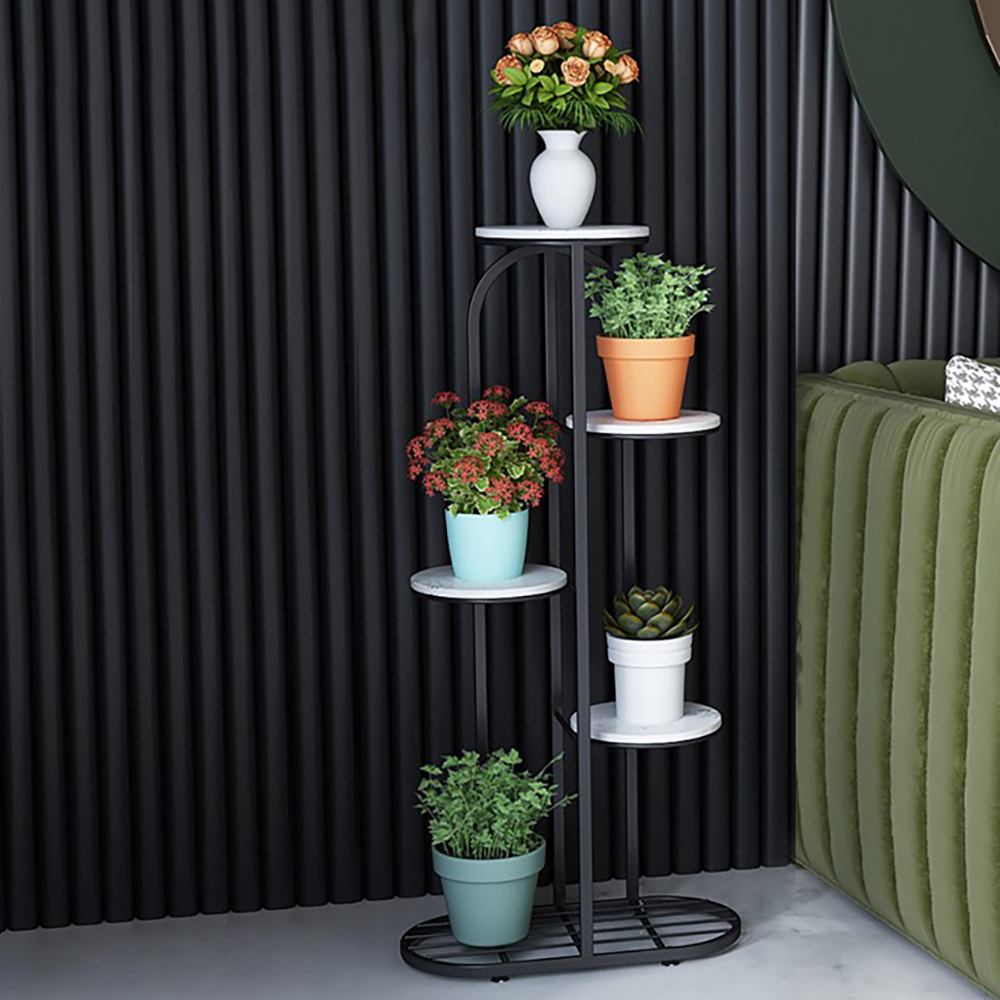Nordic Freestanding Display Plant Stand In Black