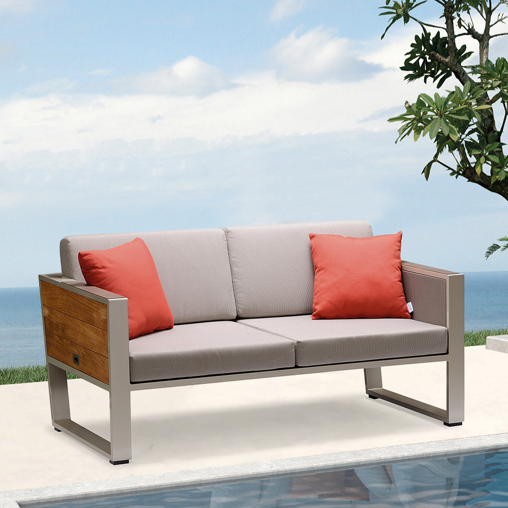 59.4" 2-seater Loveseat With Cushion Pillow