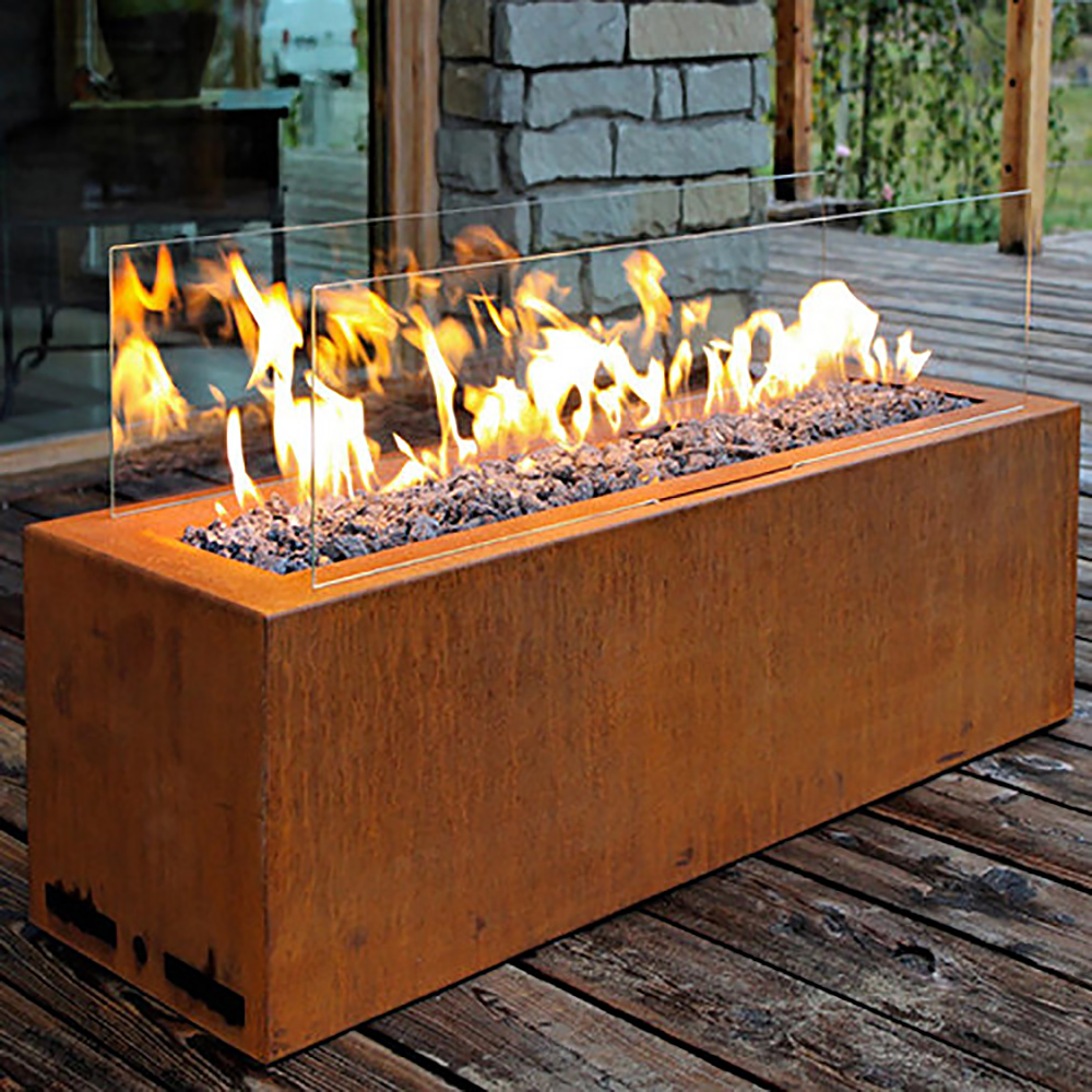 Classic Propane Fire Pit with Windshields Table Burner for Outdoor 