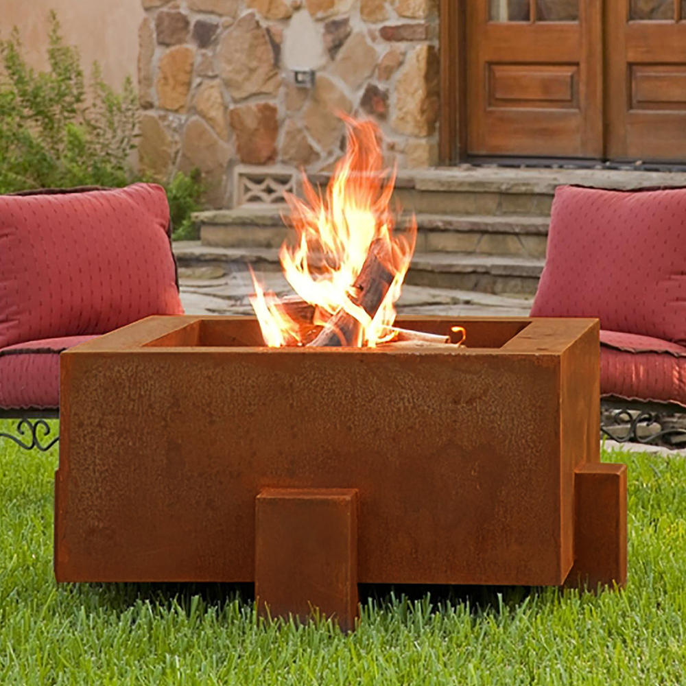 Square Propane Fire Pit Garden Stove for Outdoor 