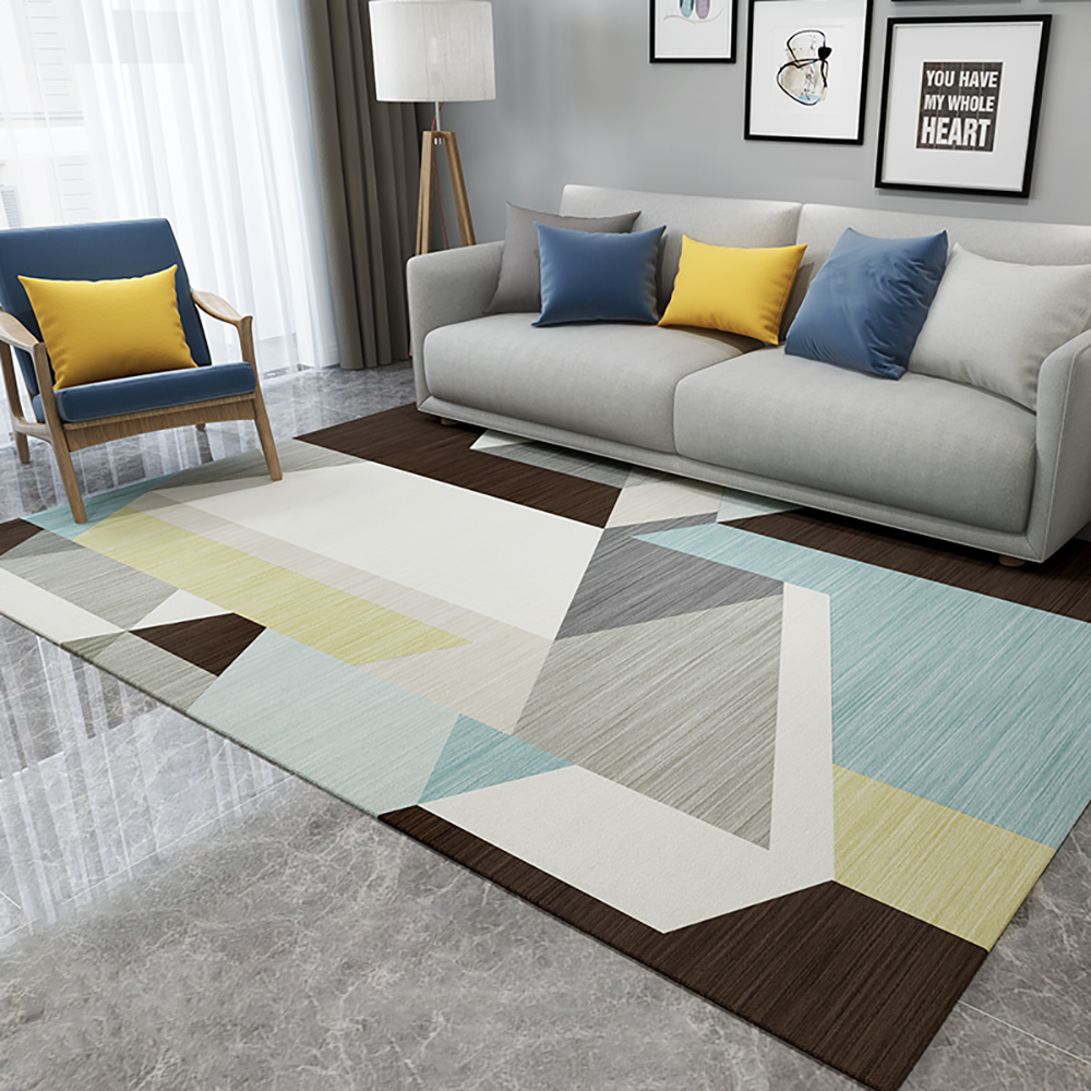 

5'×8' Modern Abstract Gradient Geometric Multi-colored Rectangle Area Rug