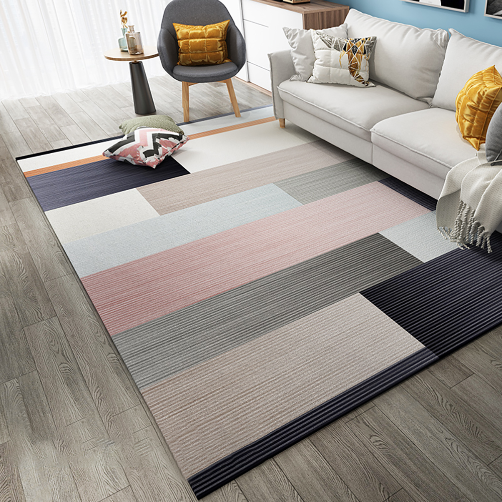 

9' × 12' Modern Abstract Gradient Geometric Multi-colored Rectangle Area Rug