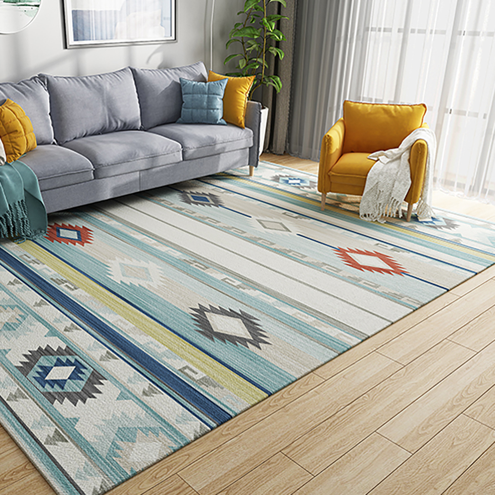 

8' × 10' Modern Simple Geometric Multi-colored Rectangle Area Rug