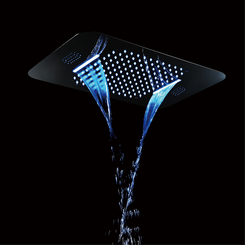 2-function Led Showerheads Shower Ceiling Square Bathroom Music Shower Head