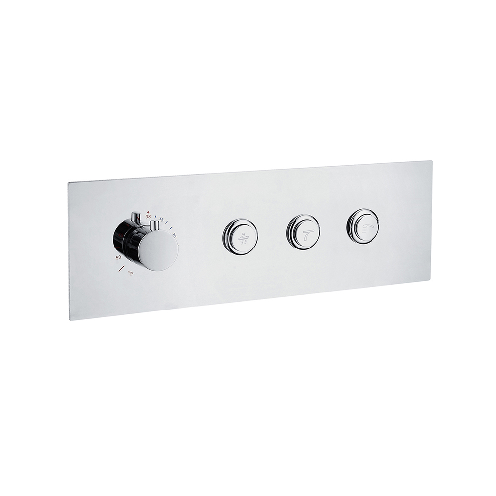 

Smart Control 3-Function Thermostatic Trim with Shower Diverter Chrome Finish
