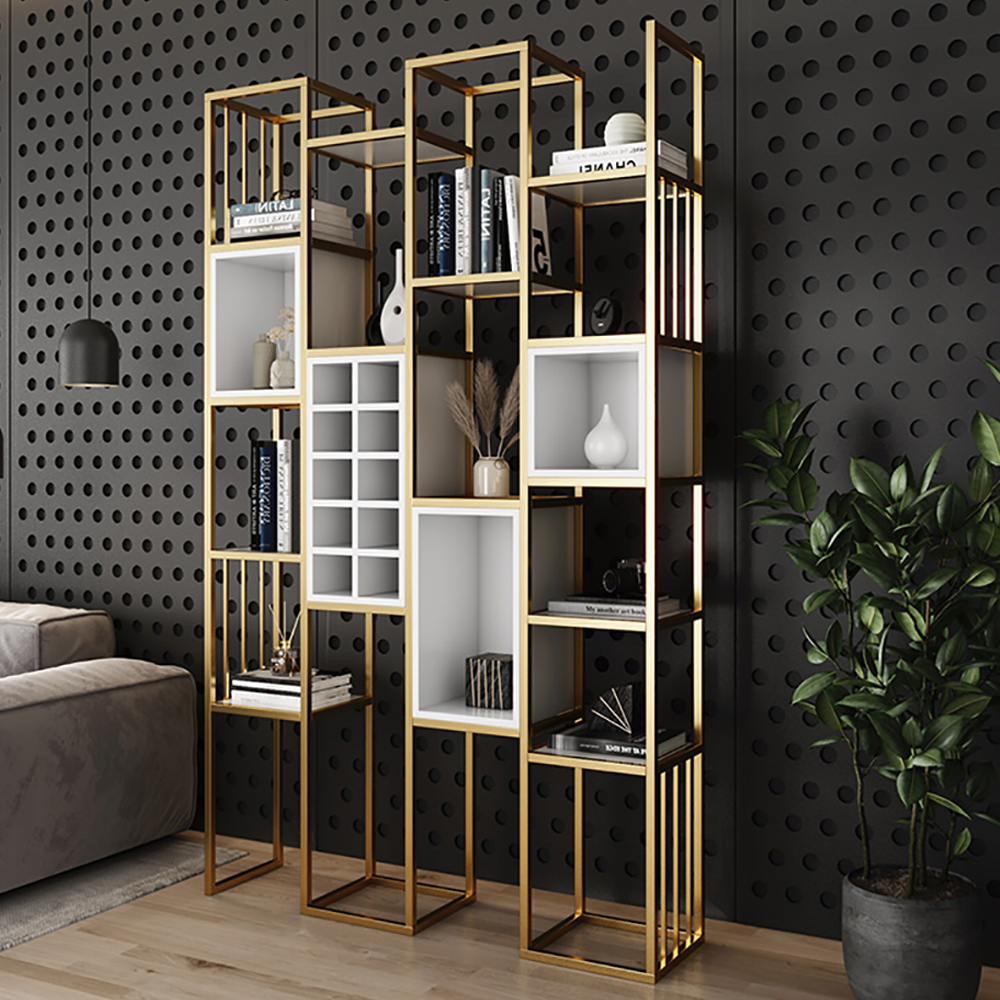 Luxuriöses Etagere Bücherregal mit offener Rückseite-Homary