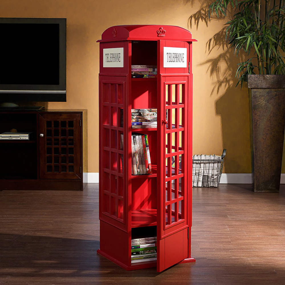 Handy Booth-Shaped Retro Kinder Bücherregal im englischen Stil