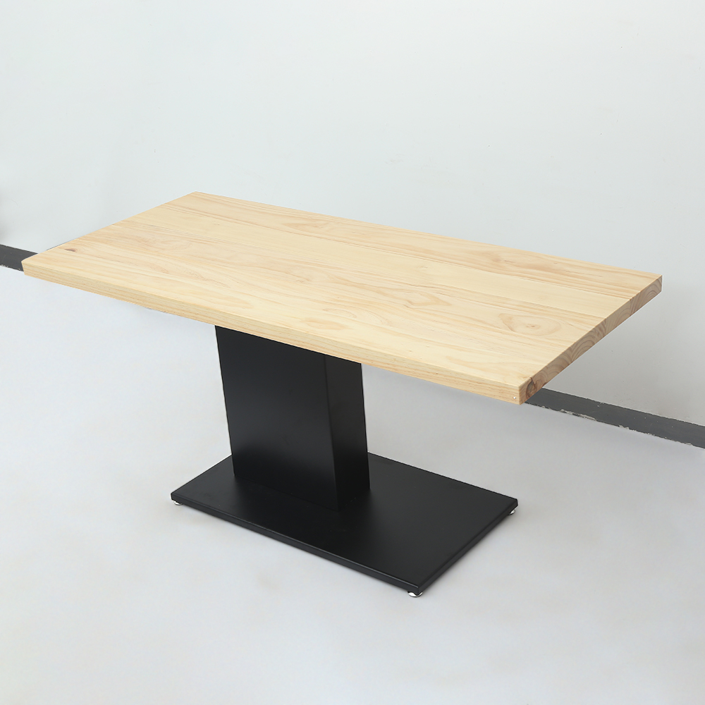 Table de salle à manger rectangulaire de 63 po Table industrielle moderne