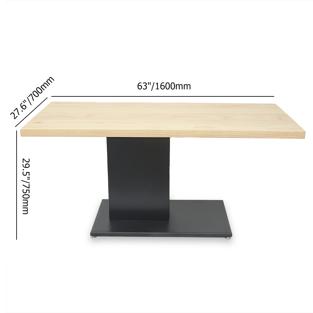 1600mm Rectangular Dining Table Modern Industrial Table