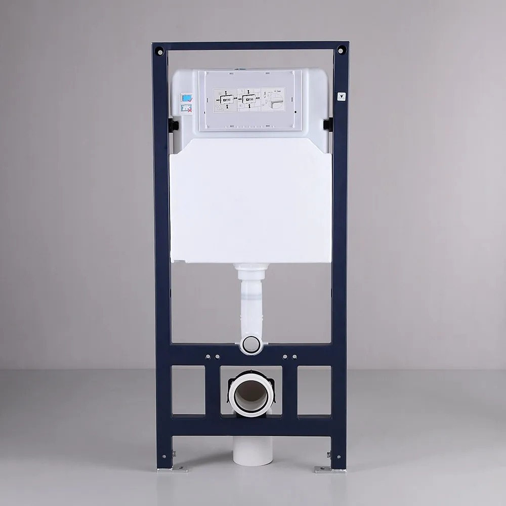

Modern Concealed In-Wall Tank and Carrier System Wall Mount 1.1/1.6 GPF Dual Flush Toilet Tank Only