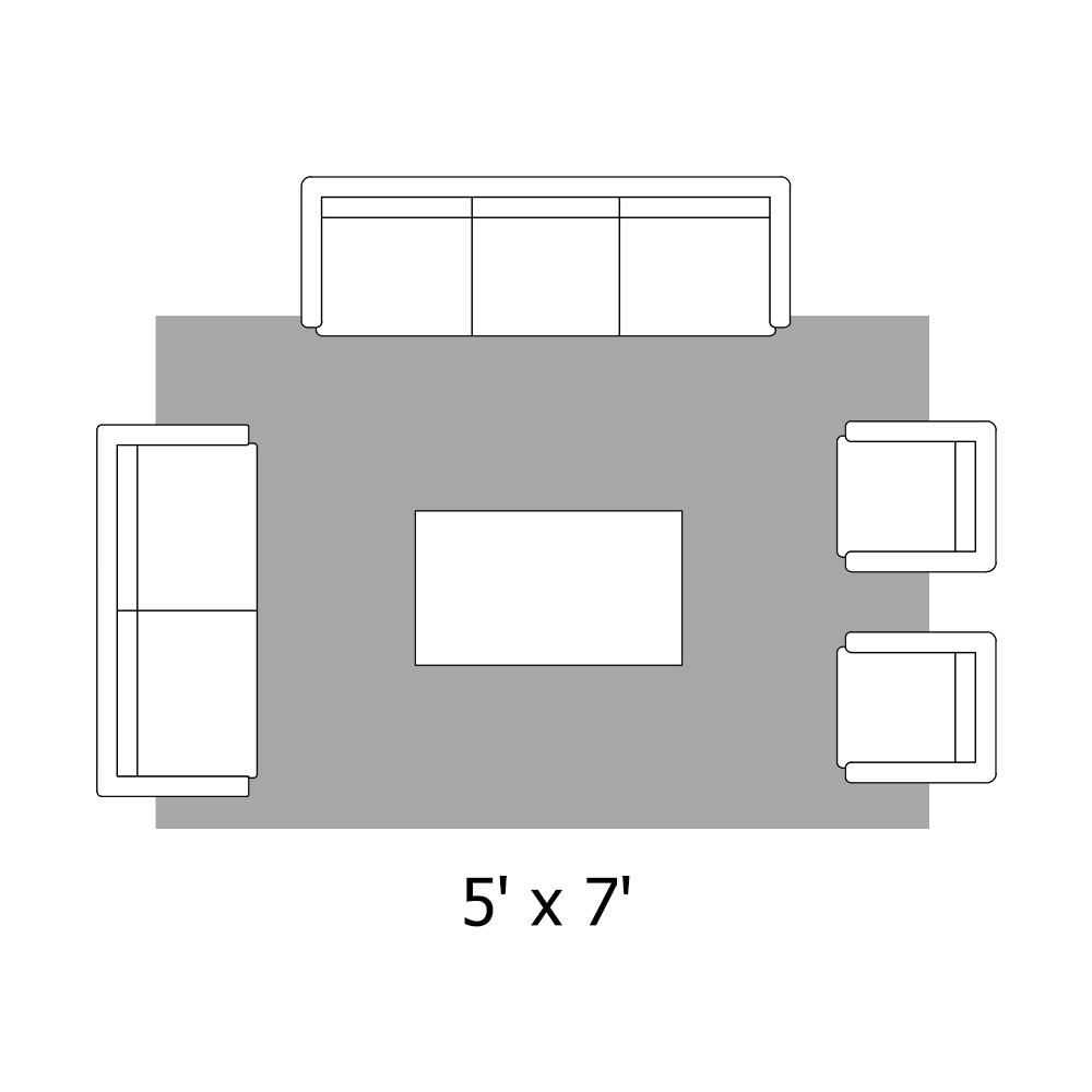Tapis abstrait moderne gris et or Rectangle 5'x 7'