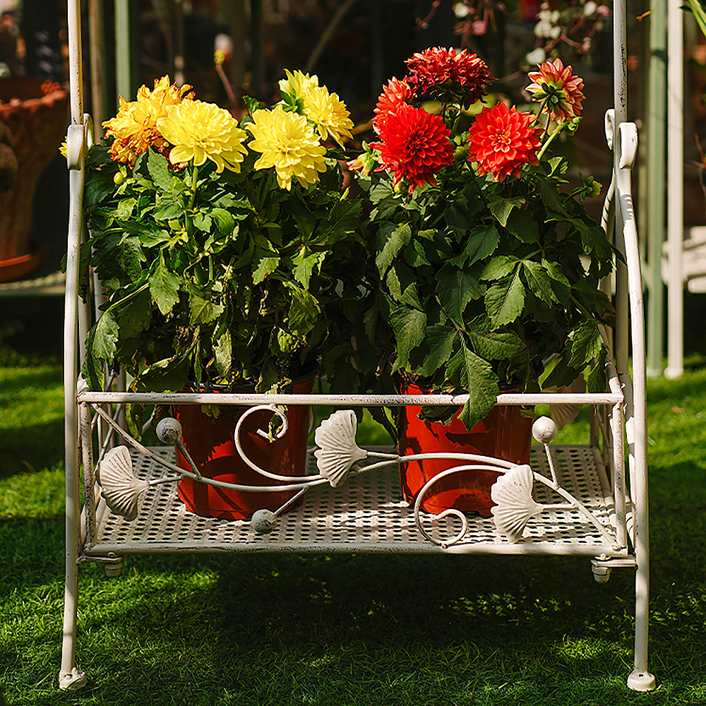 Retro Plant Stand Freestanding Flower Holder Mini Garden For Outdoors
