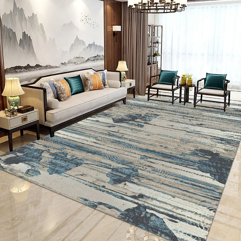 

Abstract Modern Multi-color Rug Rectangle Indoor Area Rug 3'x5'