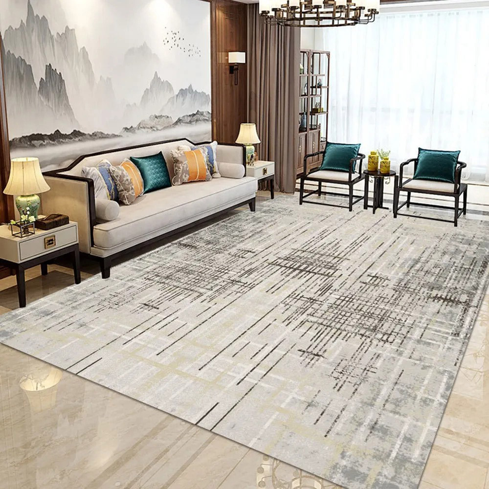 

Abstract Modern Multi-color Rug Rectangle Indoor Area Rug 3'x5'