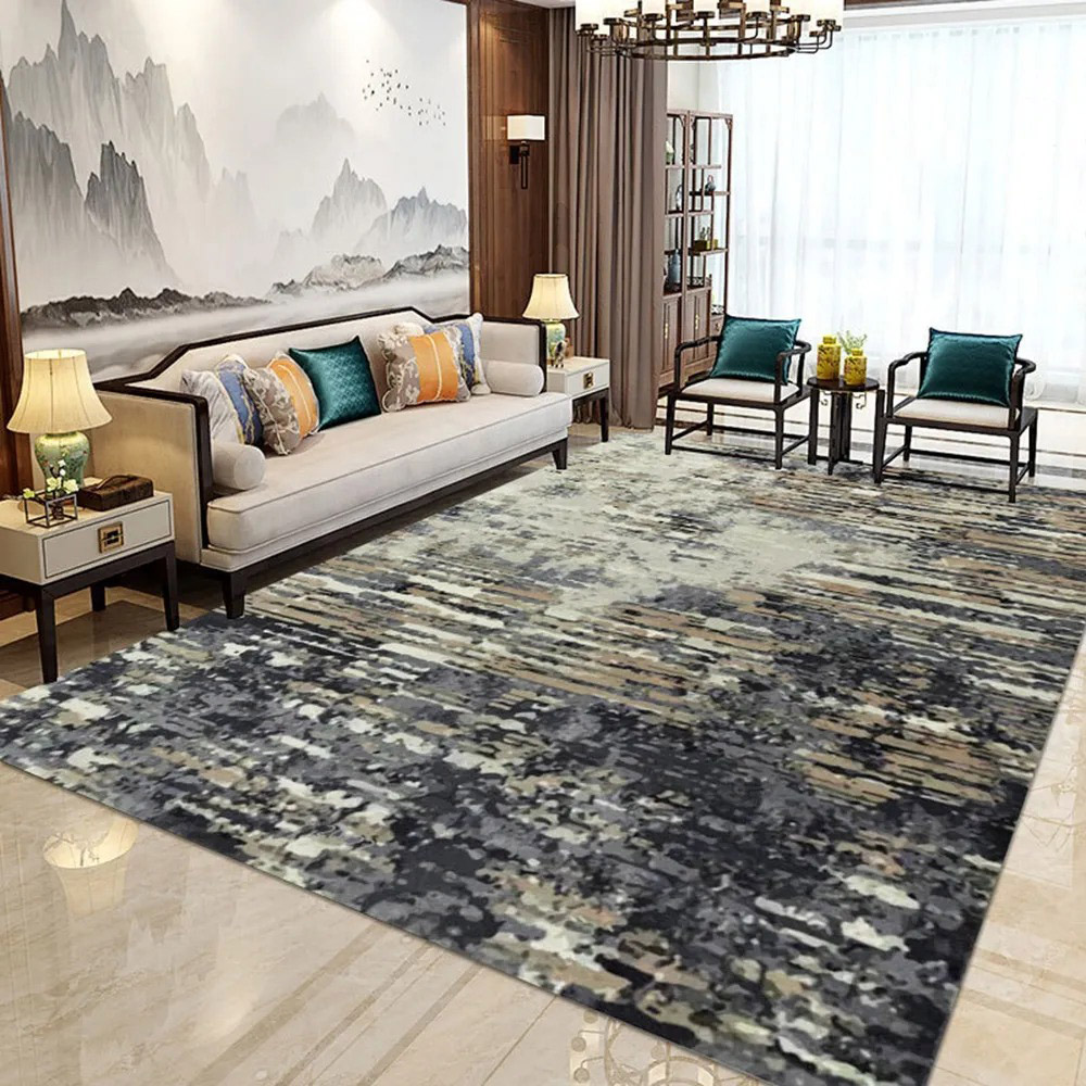 

Abstract Modern Multi-color Rug Rectangle Indoor Area Rug 3'x5'