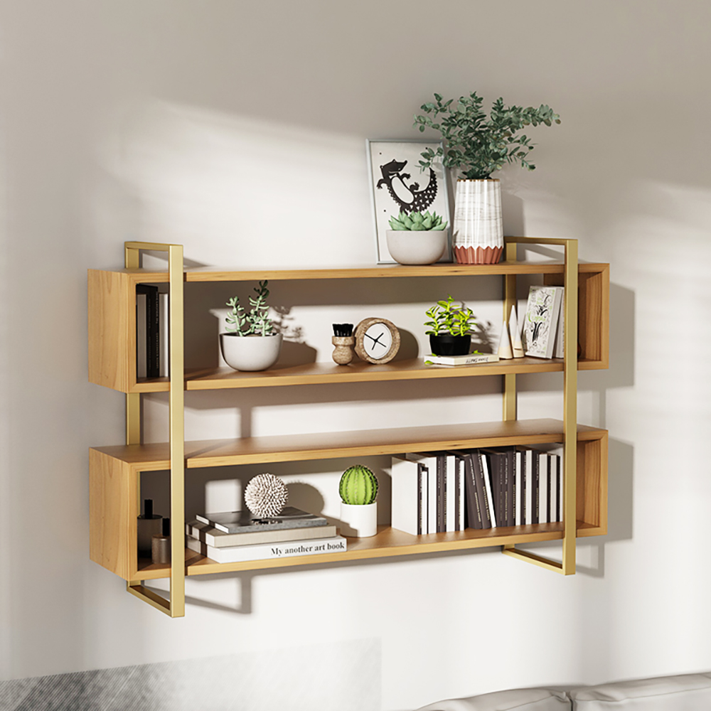 Natural Nordic 4-Tier Floating Shelf Decorative Wall Shelf
