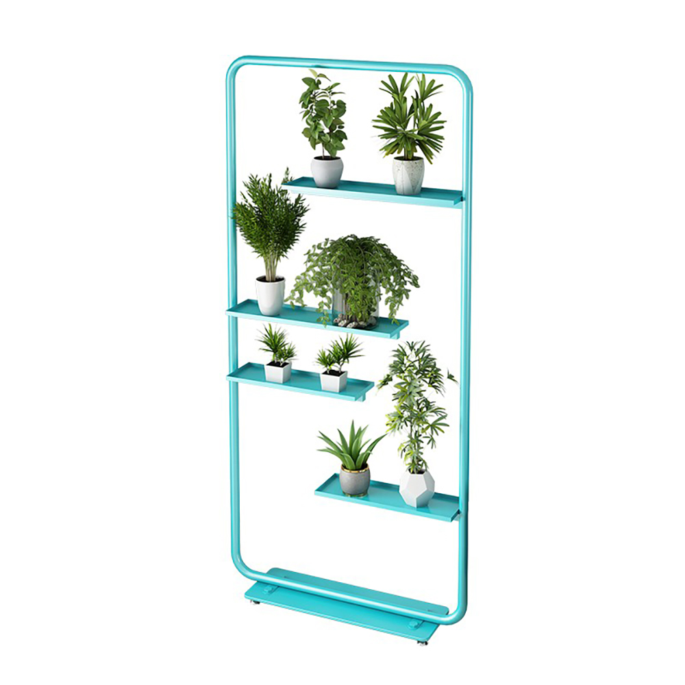 Modern Plant Stand Flower Divider in Blue