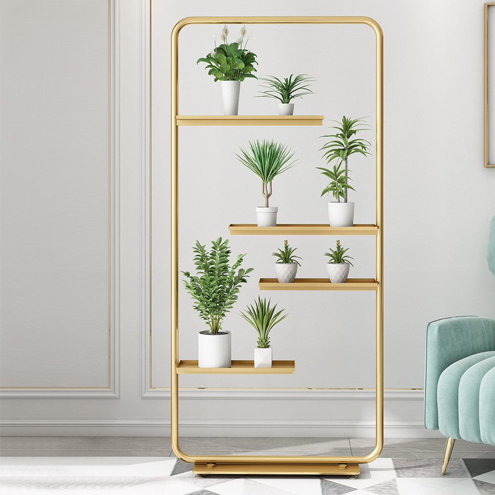 Modern Plant Stand Flower Divider In Gold