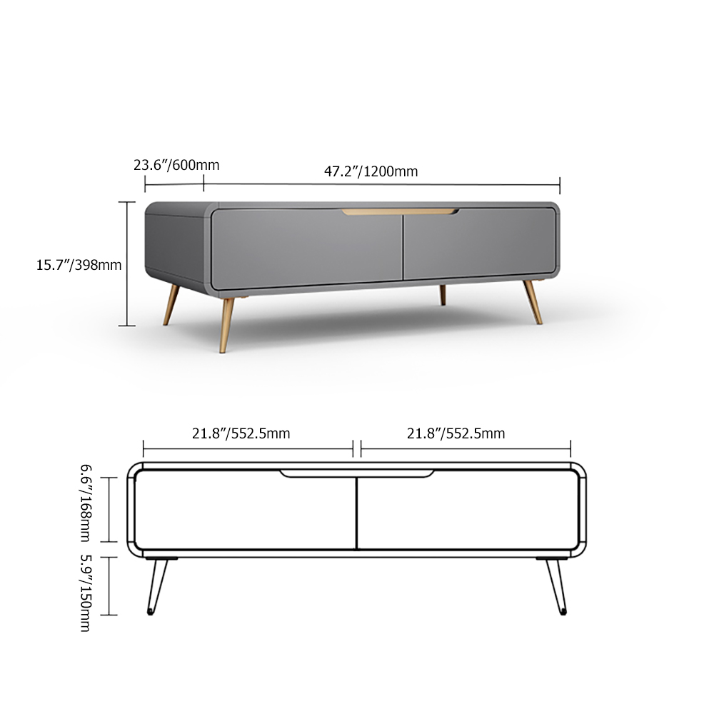 Modern Rectangle shaped Coffee Table with Storage in WhiteHomary