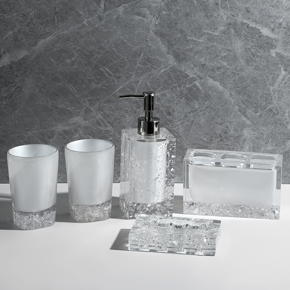 Modern Luxury Countertop Bathroom Accessories Set