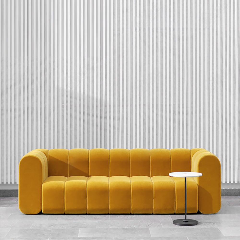 86.6" Modern Velvet Upholstered Sofa 3-seater Sofa Luxury Sofa Solid Wood Frame