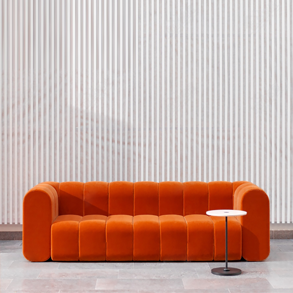 86.6" Modern Velvet Upholstered Sofa 3-Seater Sofa Luxury Sofa Solid Wood Frame