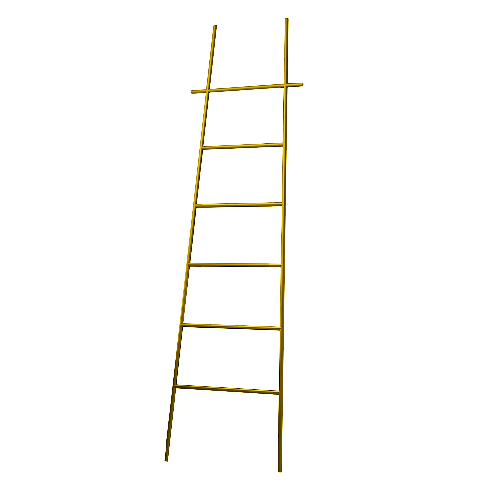 Gold Modern Freestanding Bath Ladder Storage Towel Rack