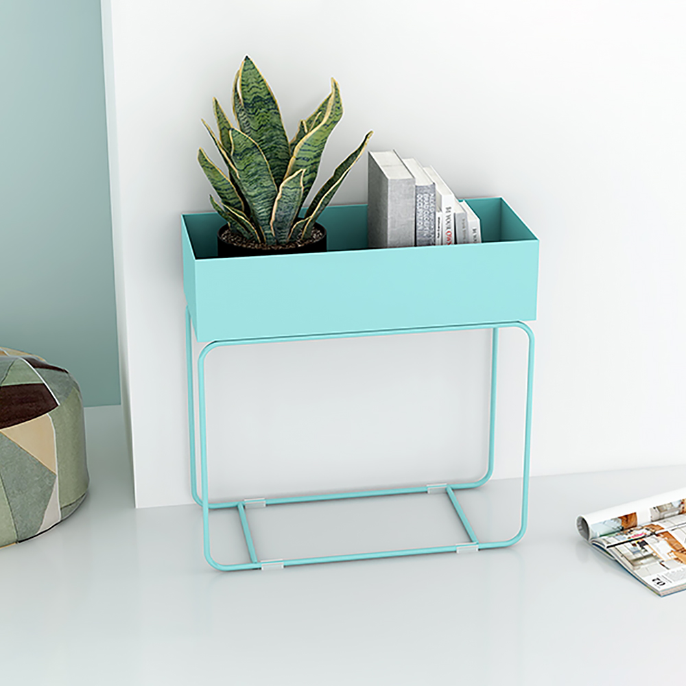 

Scandinavian Freestanding Metal Lipped Plant Stand
