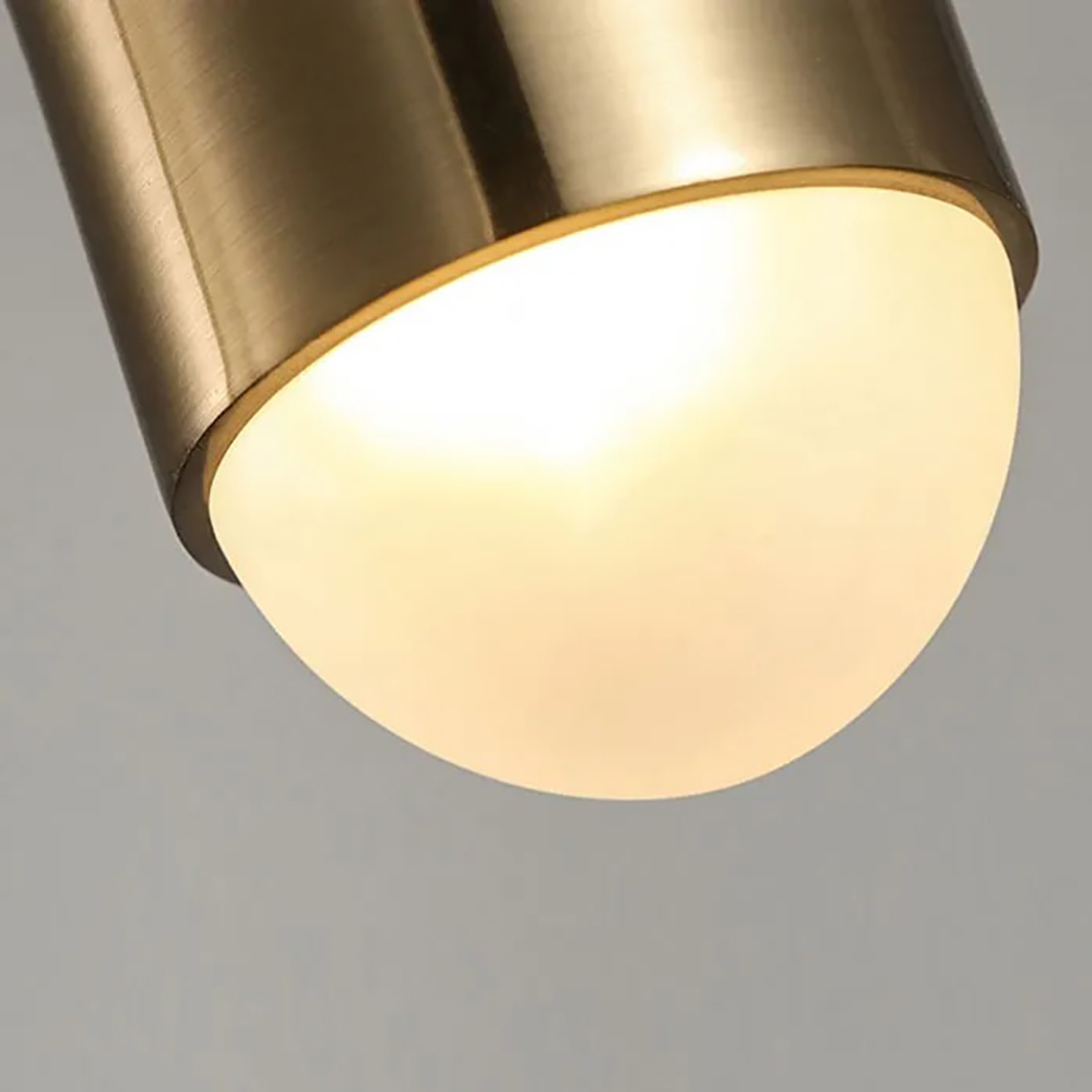 Mini Cylinder Single-Light Modern Pendant Light in Gold