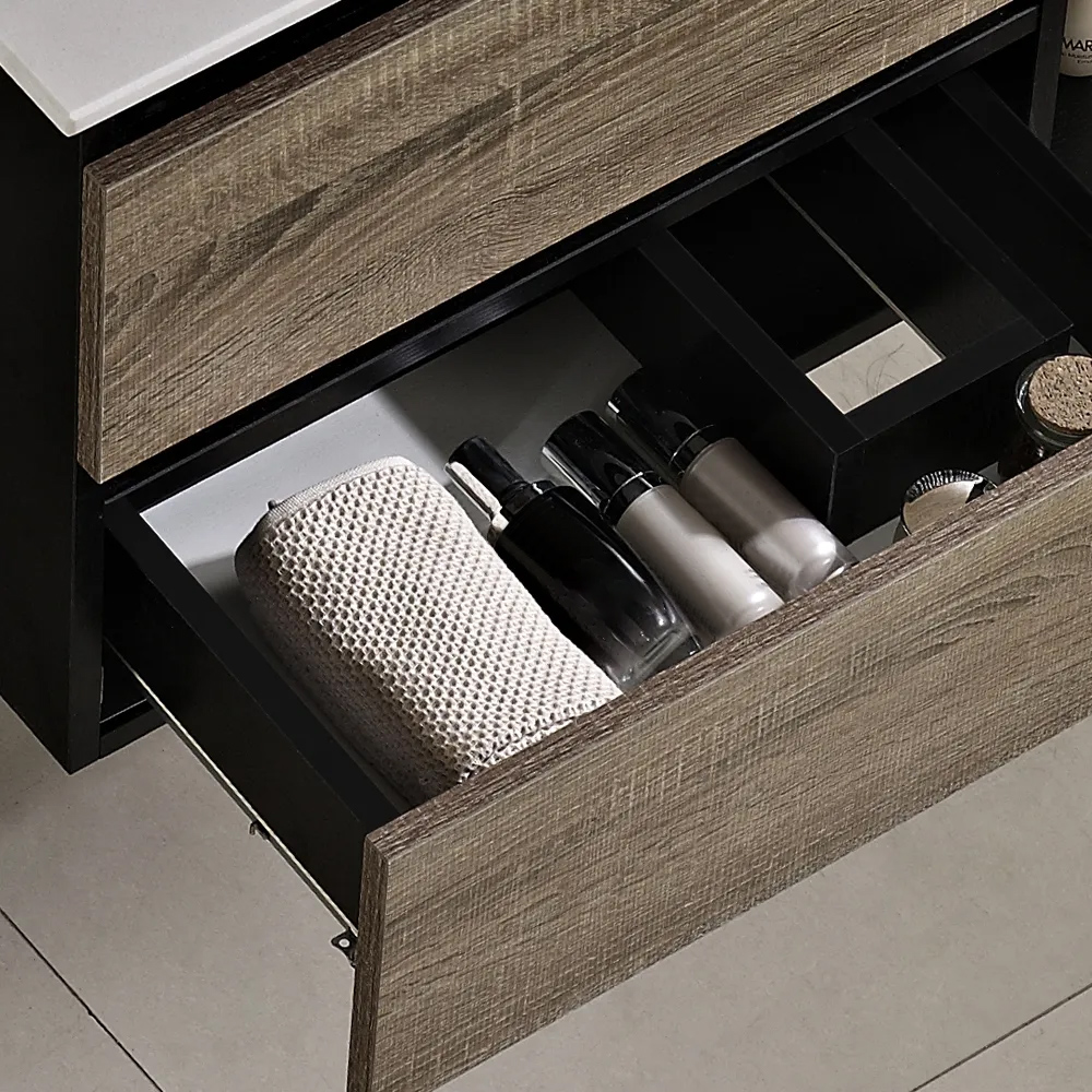 810 mm nordisches Badezimmer-Eitelkeit Einzelwaschbecken aus Keramik