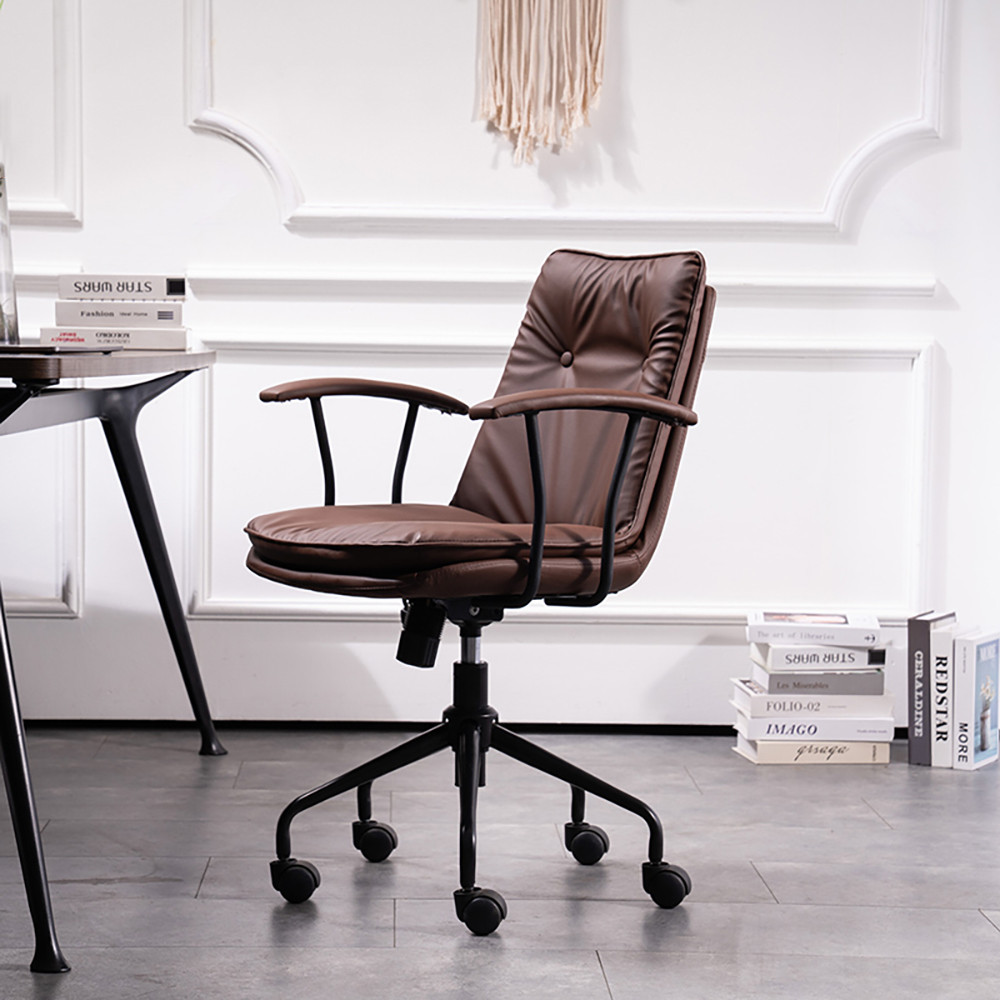 Nordic Coffee Office Chair Lifting Computer Chair Backrest