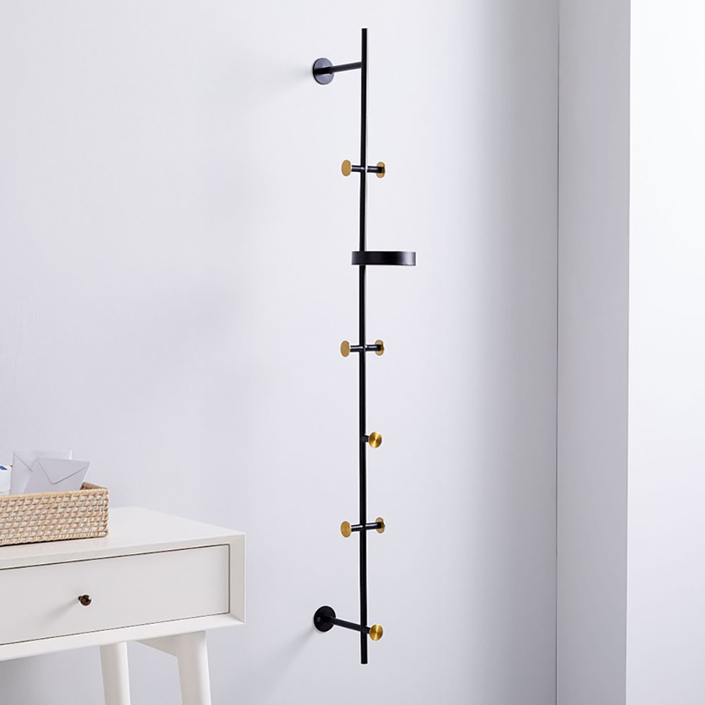 Nordic Coat Rack Entryway Wall Mounted Rack With Tray