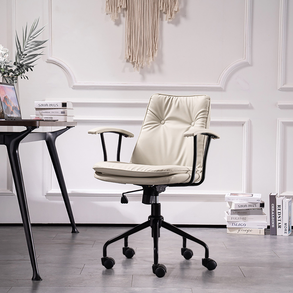 

Nordic Beige Office Chair Lifting Computer Chair Backrest