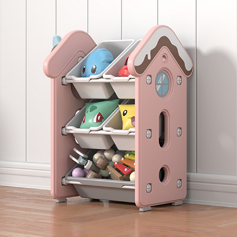 

Small Kids' Storage House Toy Organizer in Pink