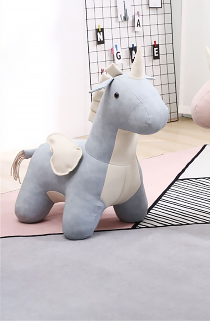 

29" Unicorn Ottoman Baby Chair