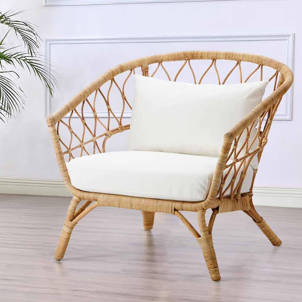  How to style a living room with wicker rattan furniture  