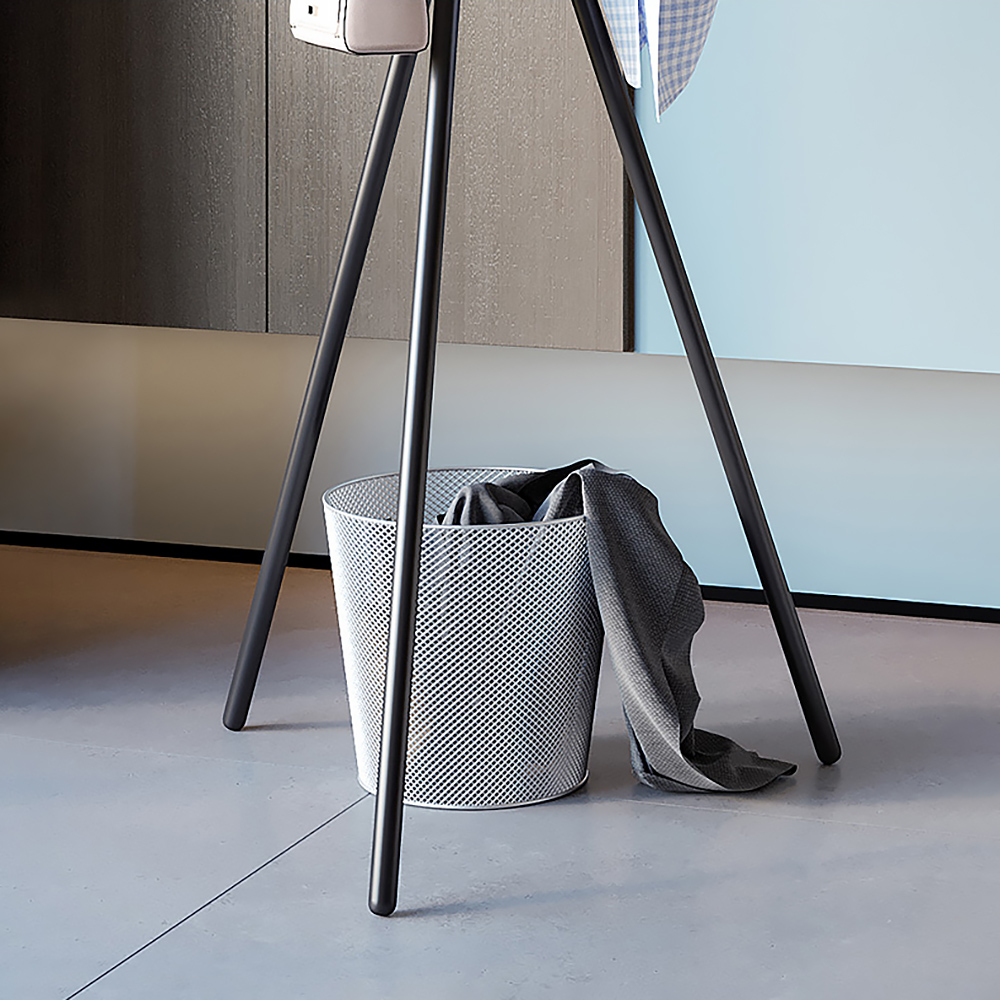 Black and Gold Coat Clothing Stand Metal Coat Tree StandHomary