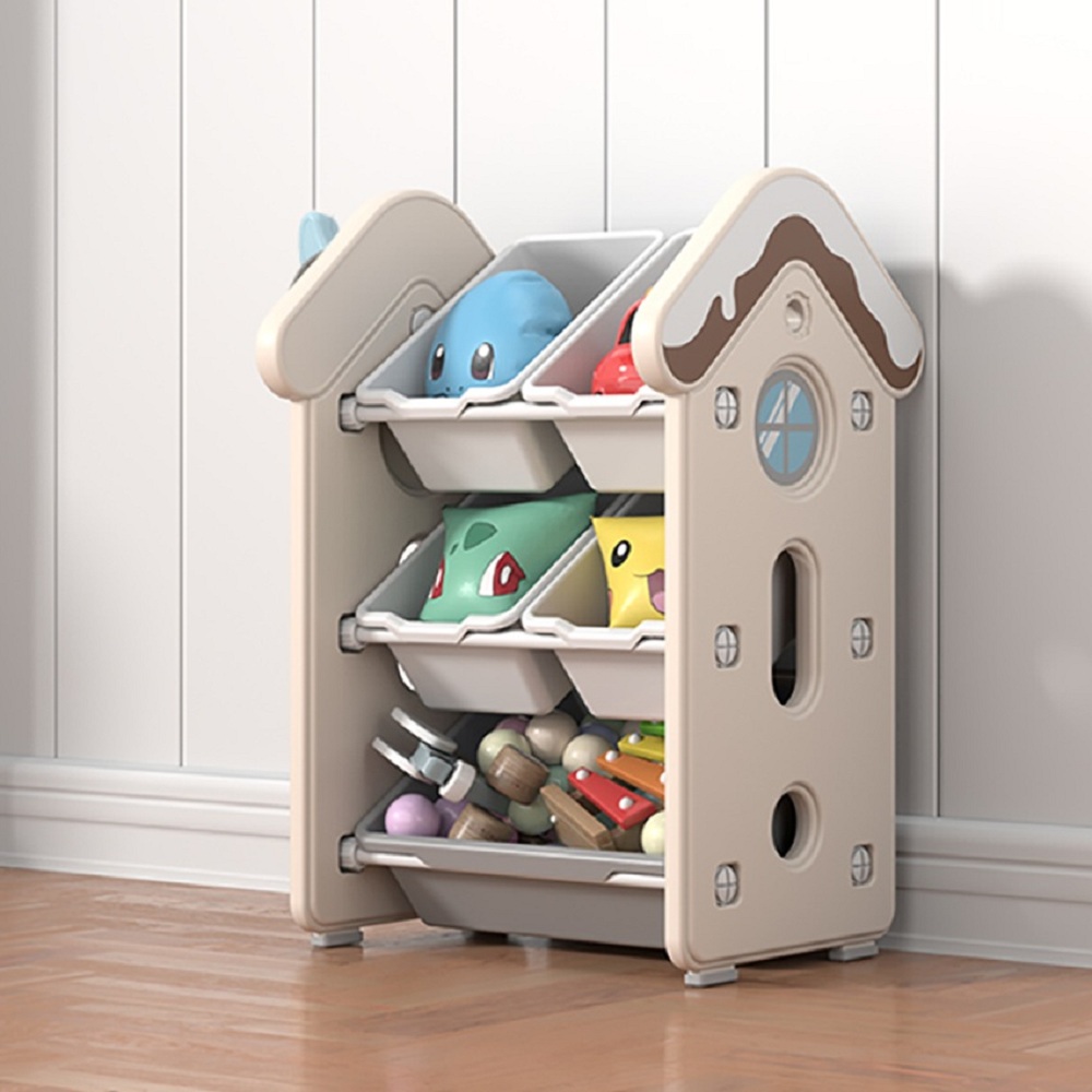 

Small Kids' Storage House Toy Organizer in White