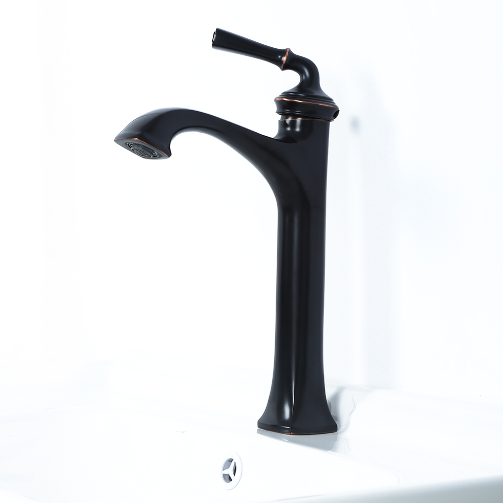 Smoth Classic Vintage Style Monobloc Single Lever Handle Solid Brass Bathroom Basin Tap